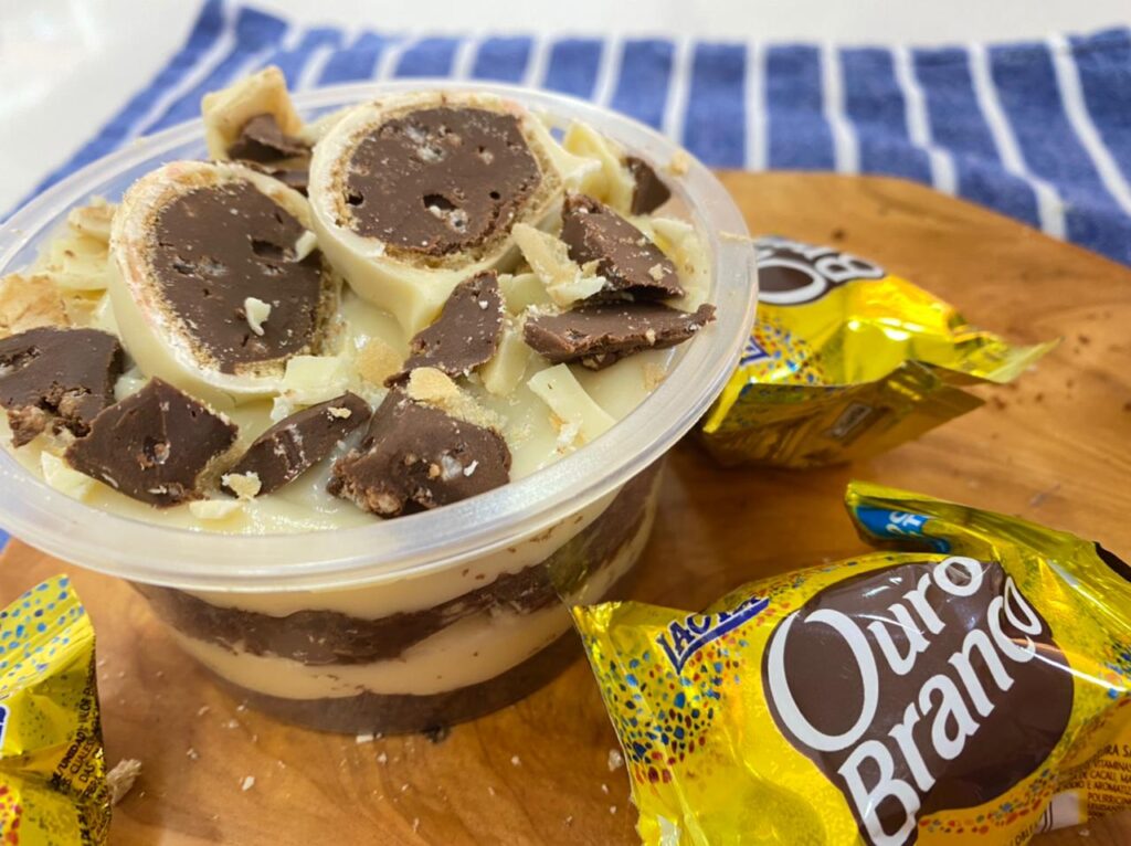 bolo no pote sabor ouro branco