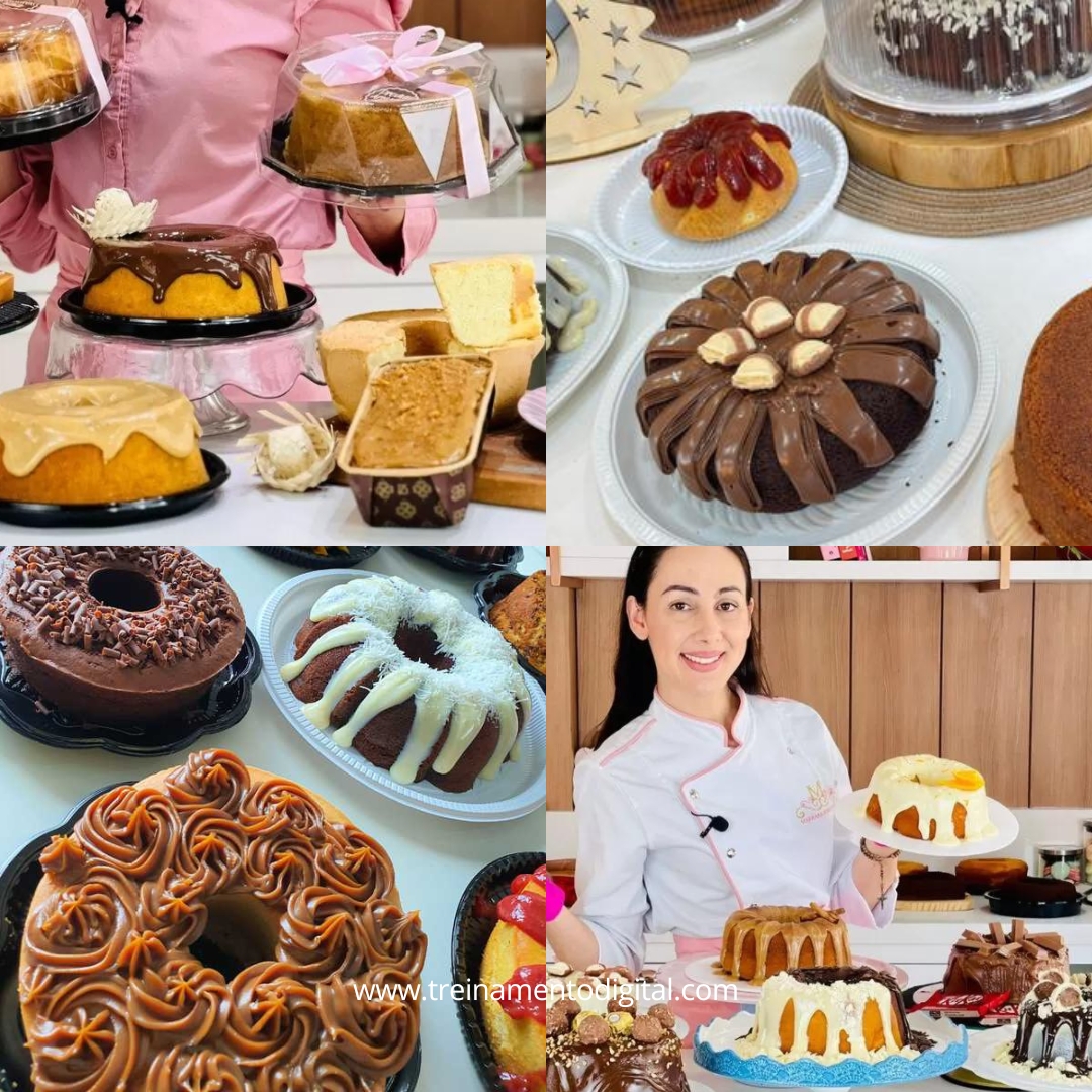 Curso de bolos caseiros é um curso de confeitaria online produzido pela Marrara Bortoloti